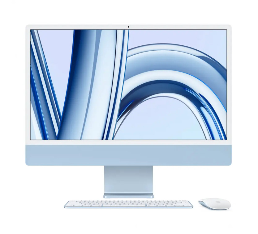 Моноблок Apple iMac 24" 2023, MQRR3 (M3, RAM 8 ГБ, SSD 512 ГБ) Blue