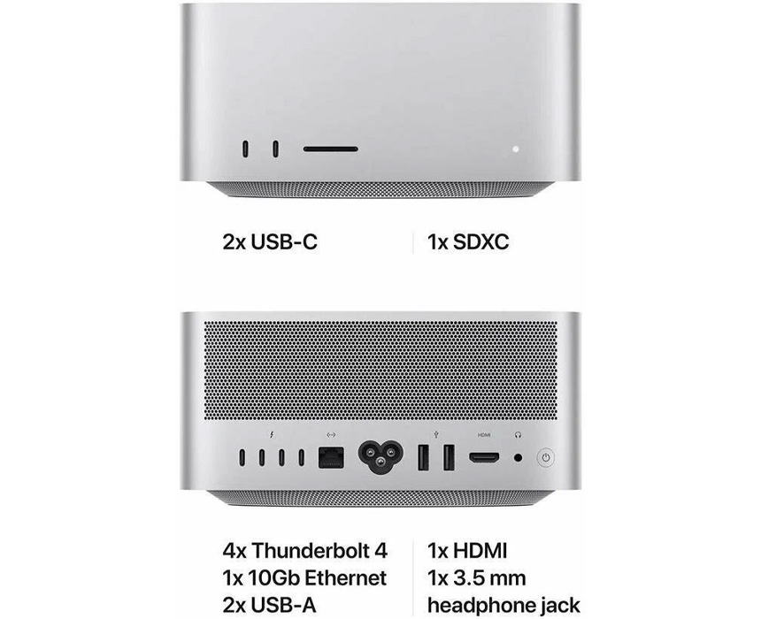 Настольный компьютер Apple Mac Studio" 2022, MJMV3 (M1 Max, RAM 32 ГБ, SSD 512 ГБ)